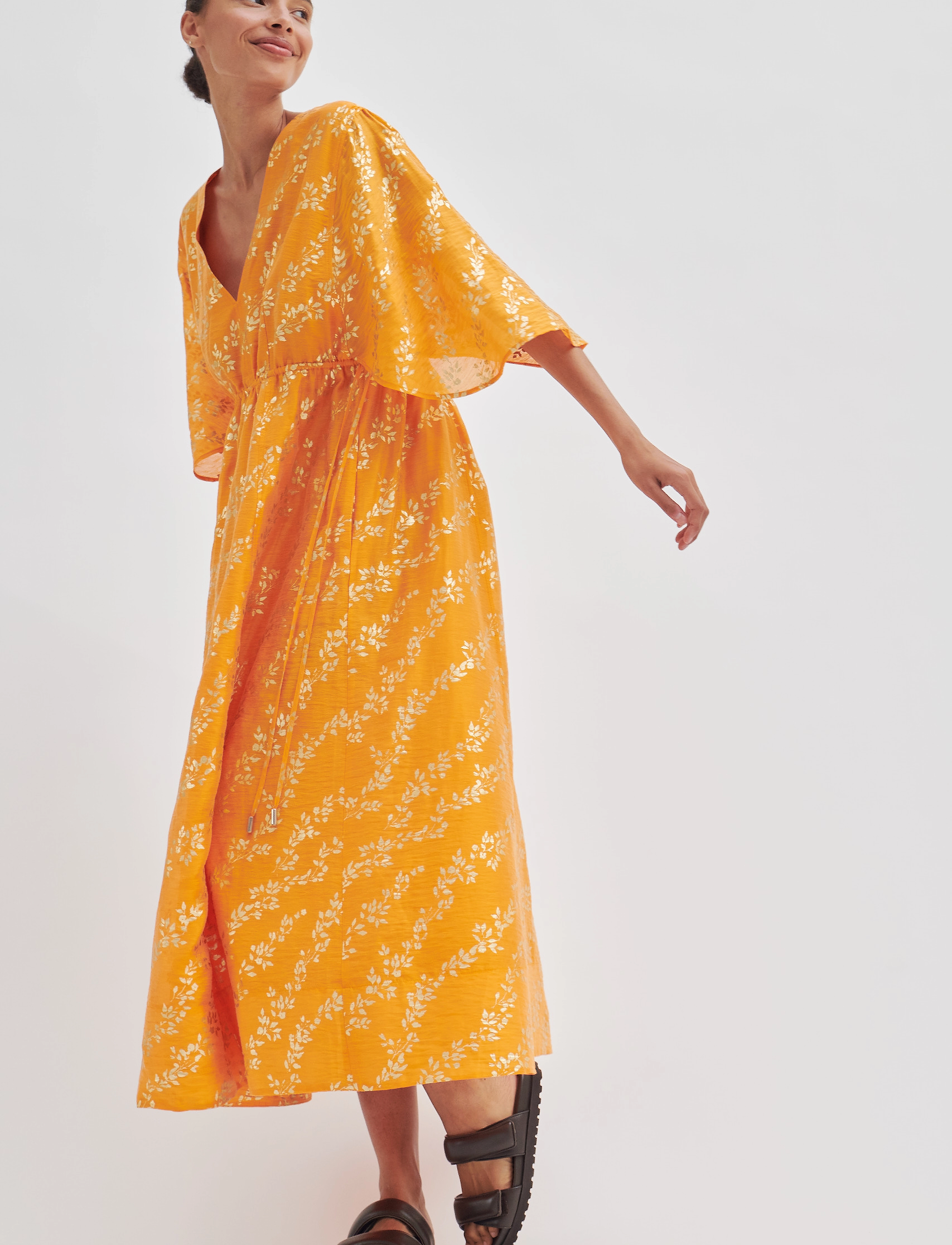Second Female - Honesty Dress - midikleidid - apricot - 5