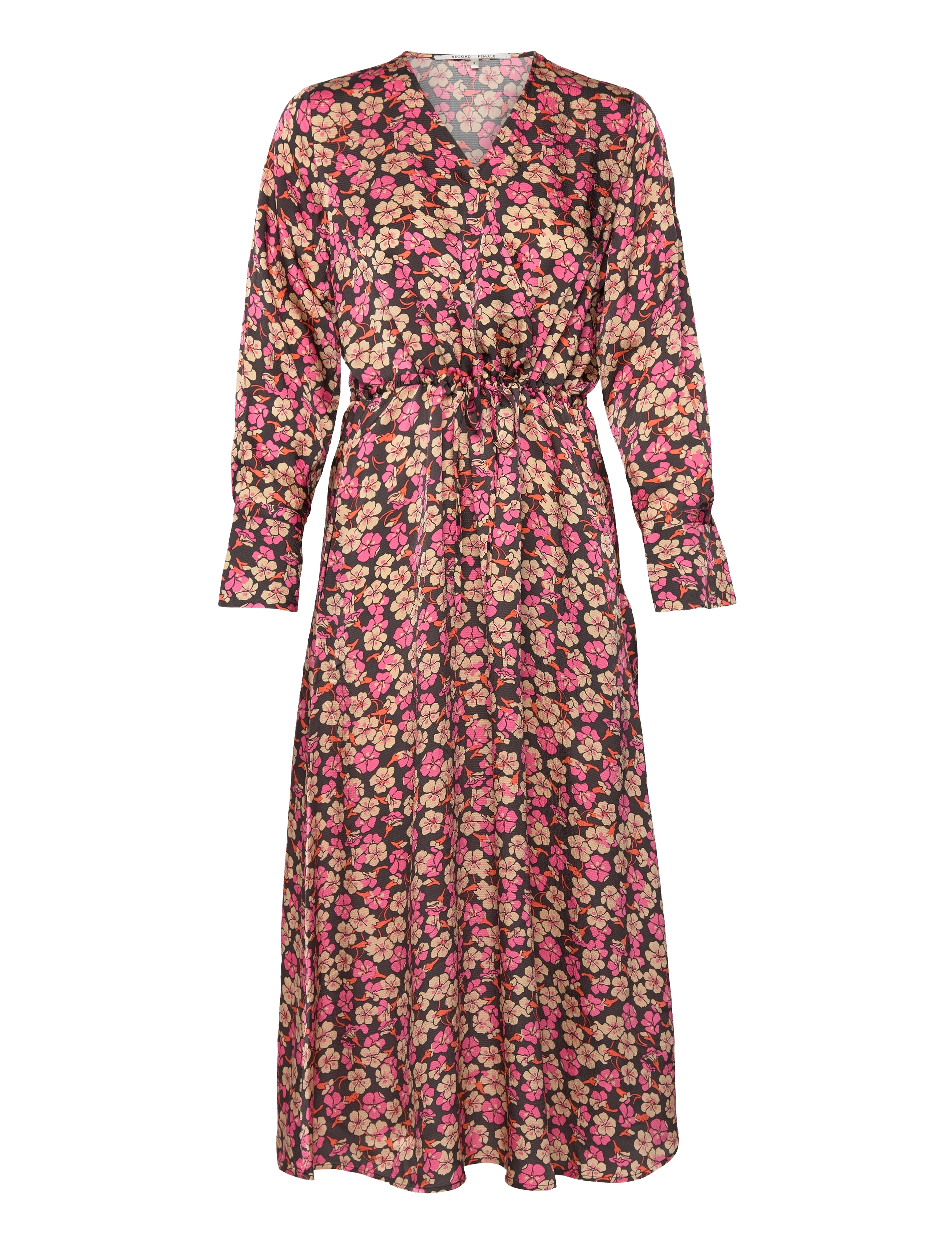 Second Female Victory V-Neck Dress - Kleidung - CAMELLIA ROSE / pink/rose