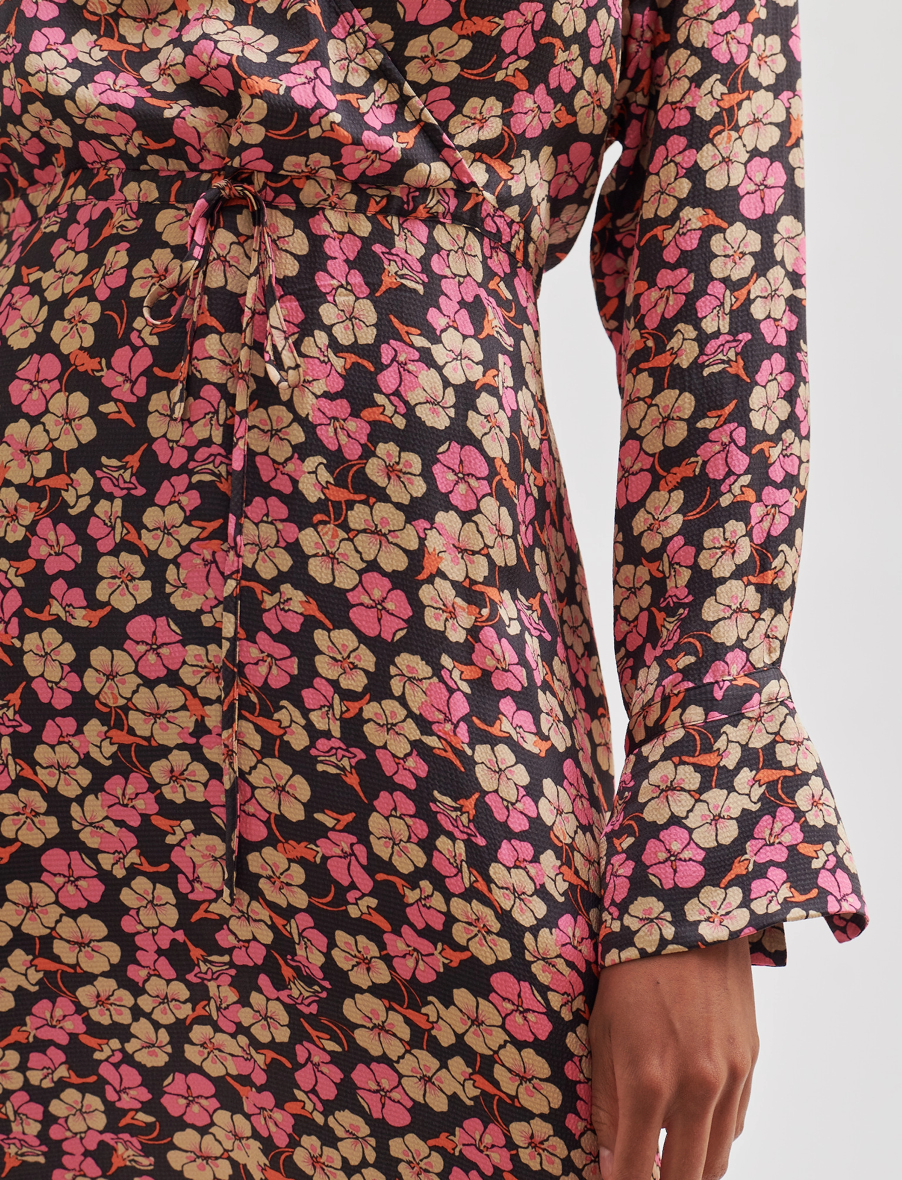 Second Female - Victory V-Neck Dress - midi kjoler - camellia rose - 5
