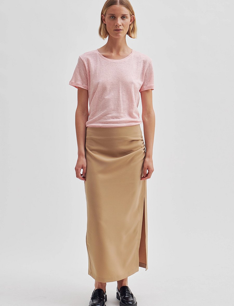 Second Female - Fique Skirt - midi nederdele - new tobacco brown - 3