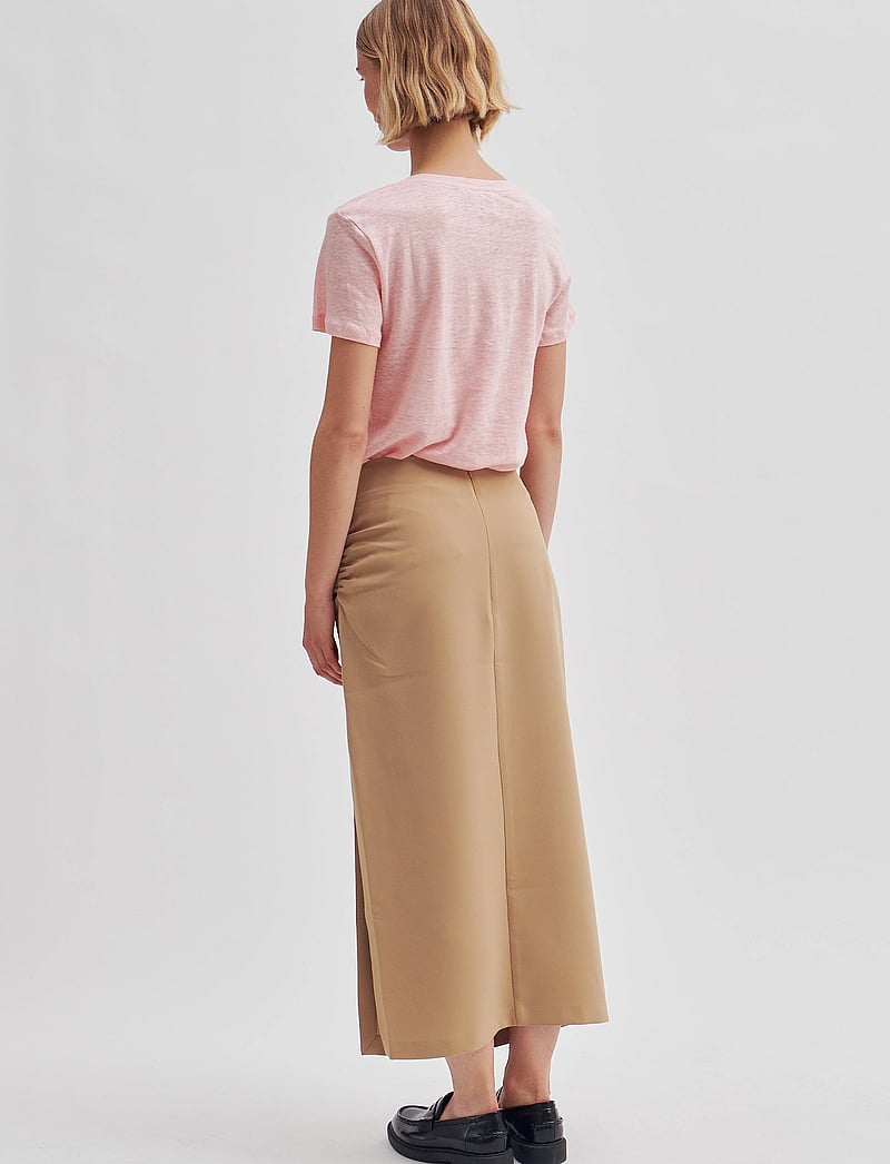 Second Female - Fique Skirt - midi nederdele - new tobacco brown - 4