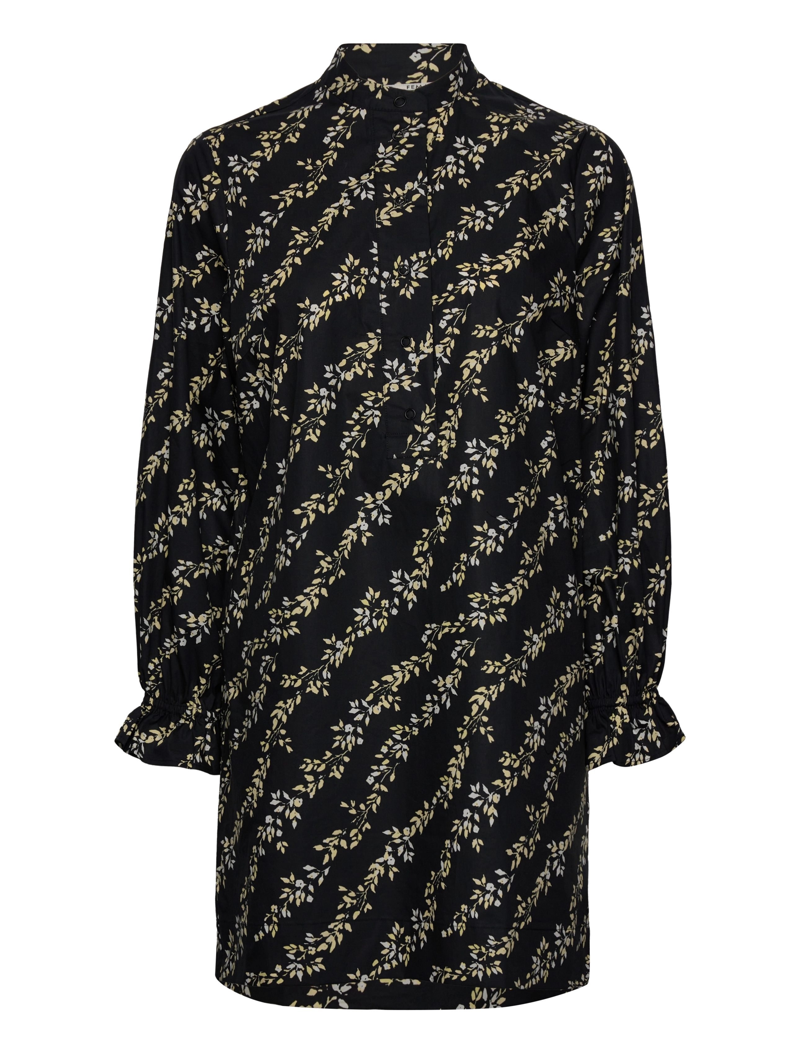 SECOND Damen Kalmia Tunika Kleid Schwarz - S - Damen