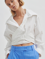 Second Female - Closa Wrap Shirt - overhemden met lange mouwen - white - 2