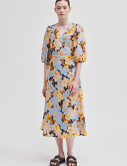 Second Female - Marigold Wrap Dress - kleitas ar pārlikumu - heather - 2