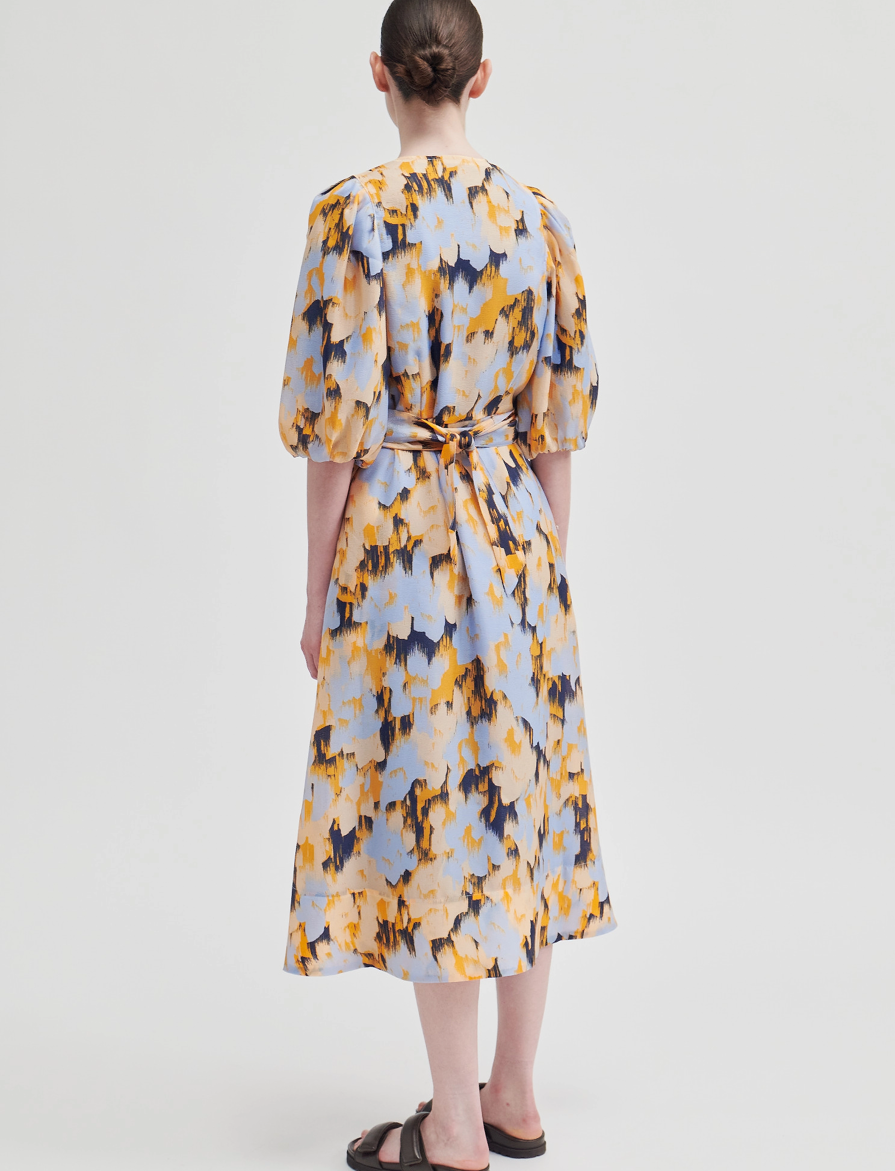 Second Female - Marigold Wrap Dress - slå-om-kjoler - heather - 5