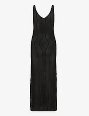 Second Female - Amalfi Knit Strap Dress - sommerkjoler - black - 1