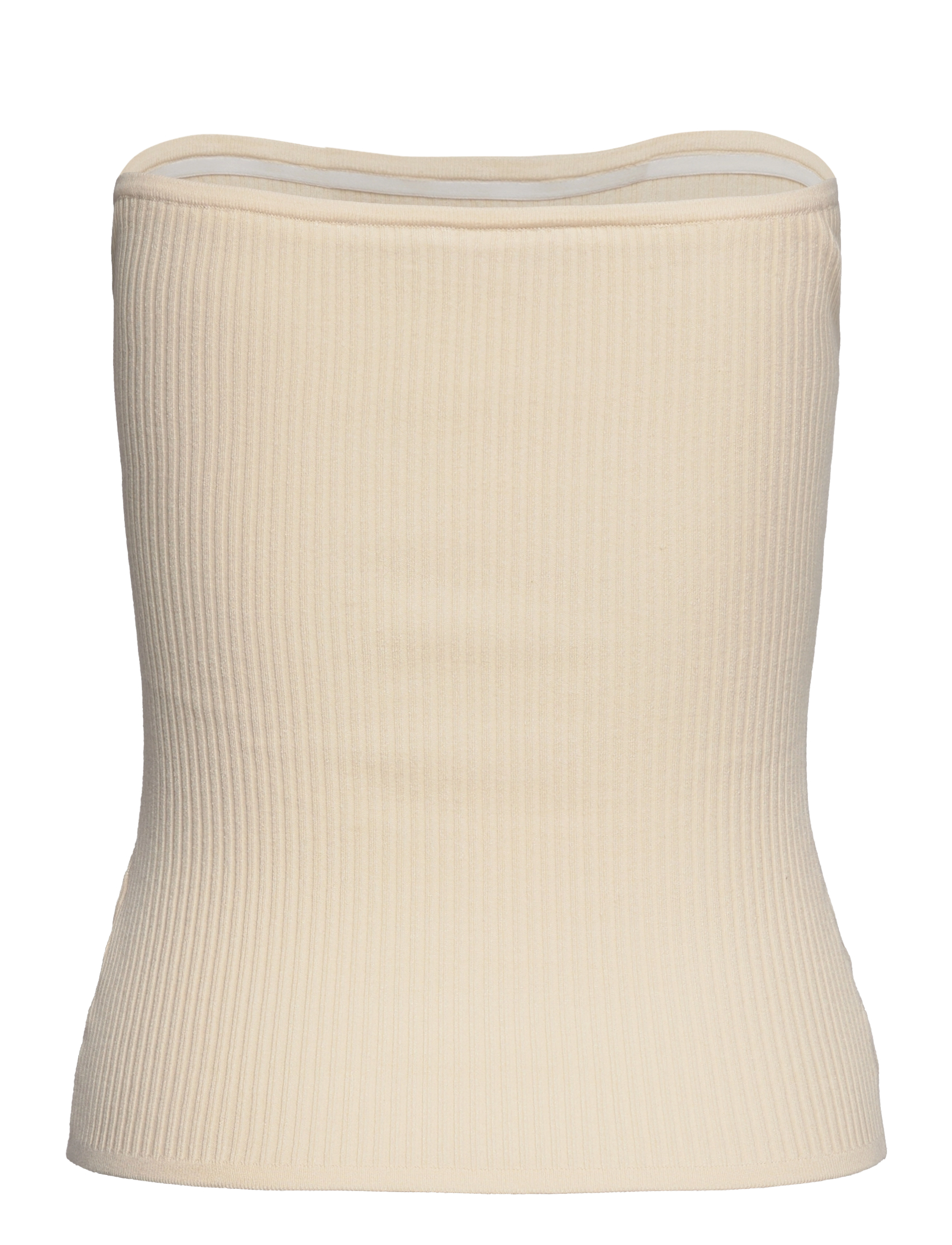 Second Female - Como Knit Strapless Top - Ærmeløse toppe - dark chalk - 1