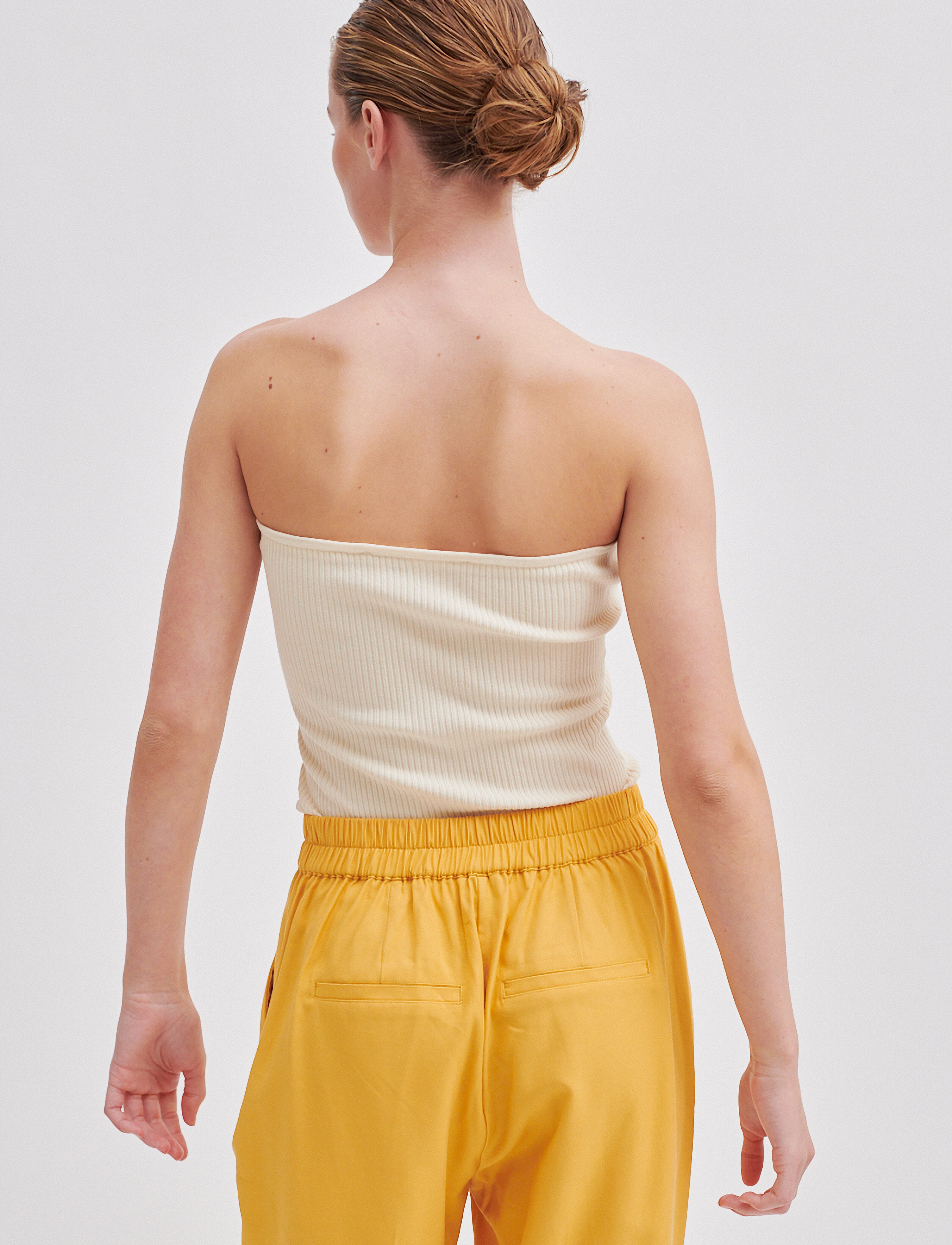 Second Female - Como Knit Strapless Top - Ærmeløse toppe - dark chalk - 4