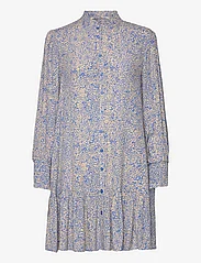 Second Female - Gioia Mini Dress - skjortekjoler - blue yonder - 0
