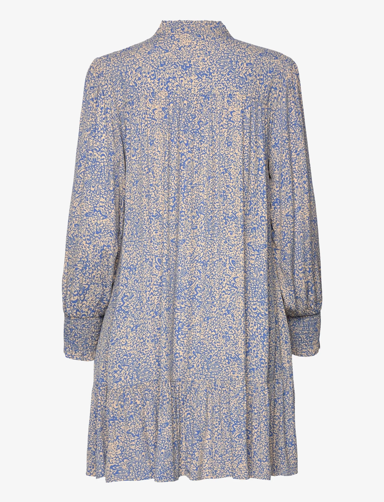 Second Female - Gioia Mini Dress - skjortekjoler - blue yonder - 1