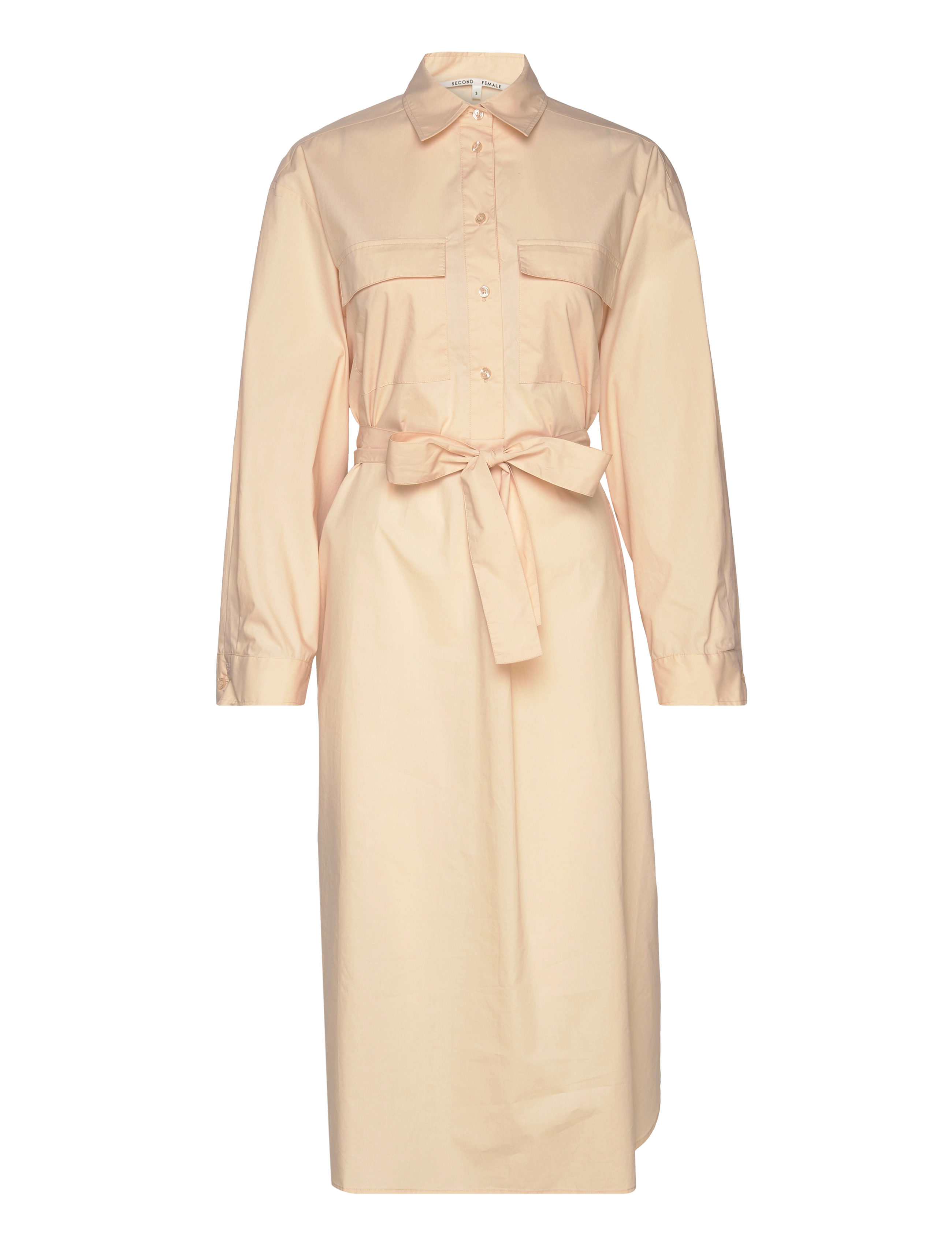 SECOND Damen Aluline Shirt Kleid Cream - XS - Damen