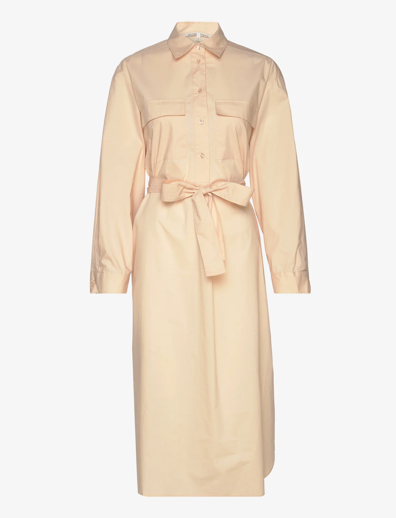 Second Female - Aluline Shirt Dress - midi-kleider - ivory cream - 0