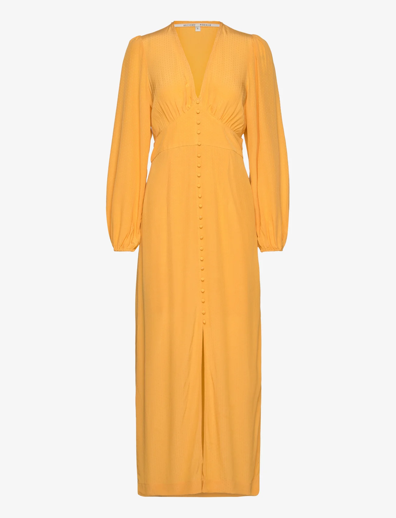 Second Female - Emanuelle Slim Dress - sukienki letnie - golden apricot - 0