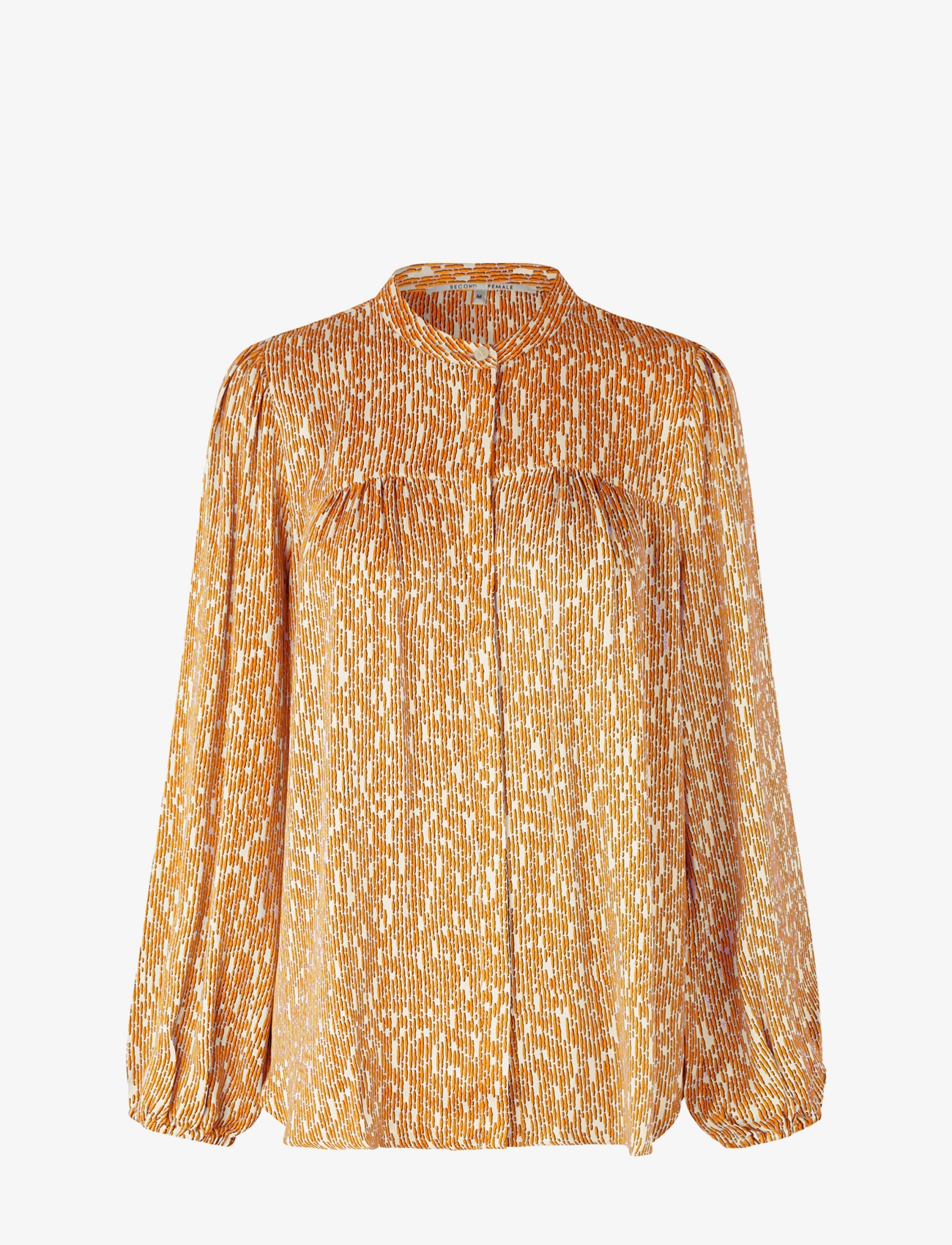 SECOND Damen Rattan Shirt Orange - XS - Damen