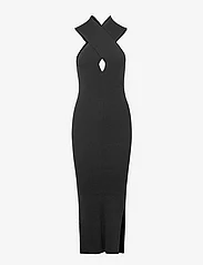 Second Female - Kris Knit Dress - liibuvad kleidid - black - 0
