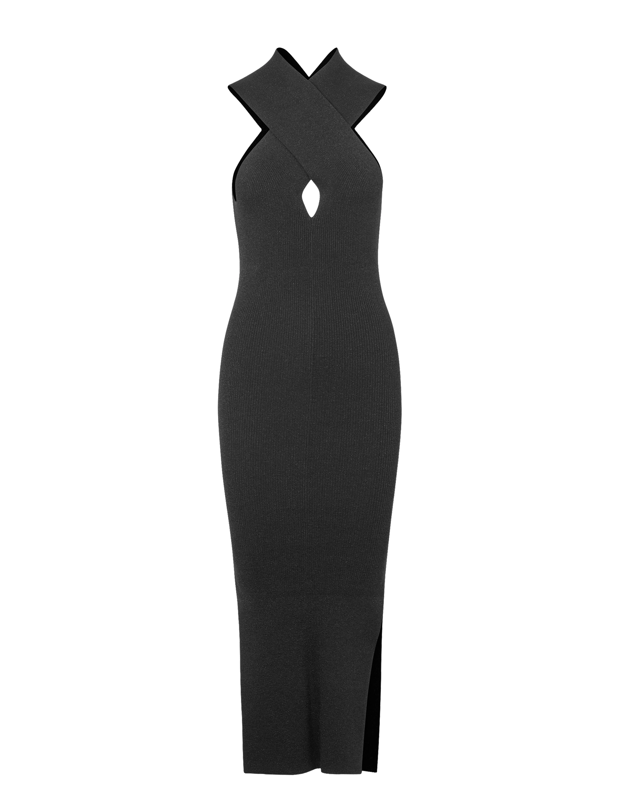 Second Female Kris Knit Dress - Second Female - BLACK / black