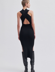 Second Female - Kris Knit Dress - bodycon kleitas - black - 6
