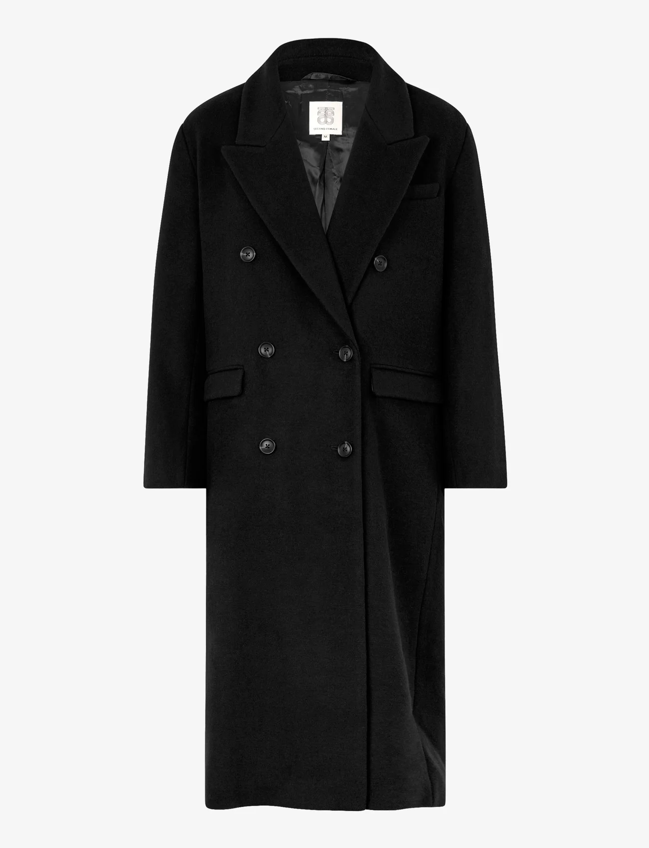 Second Female - Sogano Coat - Žieminiai paltai - black - 0