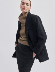 Second Female - Jaime Blazer - odzież imprezowa w cenach outletowych - dark grey melange - 4