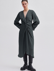 Second Female - Noma Dress - midi dresses - woodland gray - 3