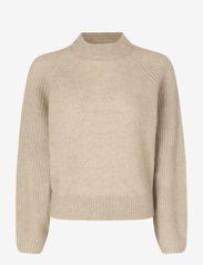 Second Female - Brookline Knit New O-Neck - džemprid - oxford tan - 0