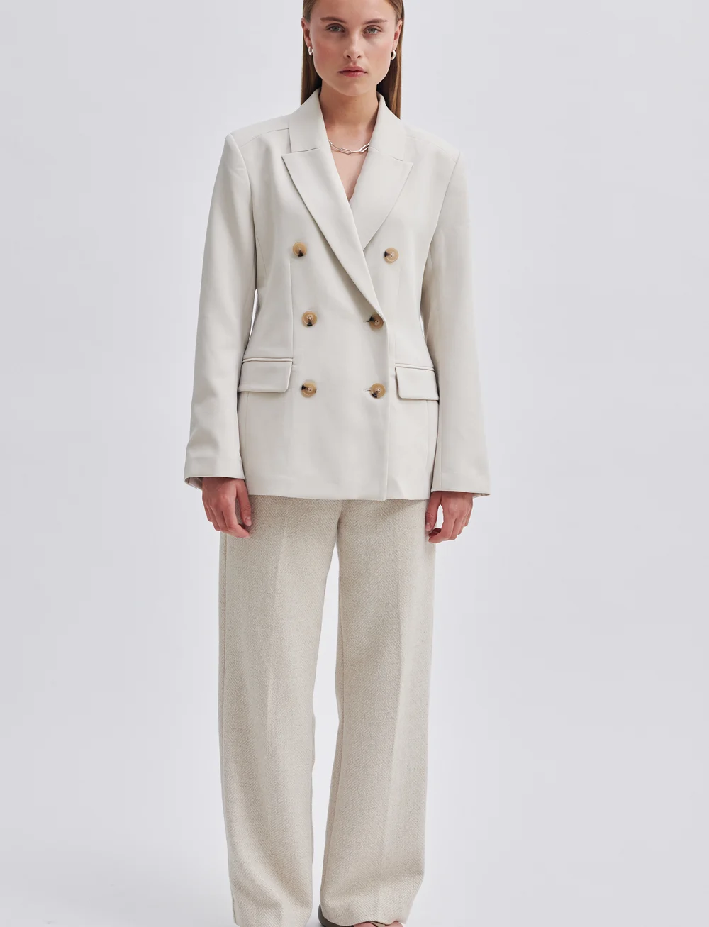 Second Female - Evie Fitted Blazer - Žaketes ar divrindu pogājumu - french oak - 3