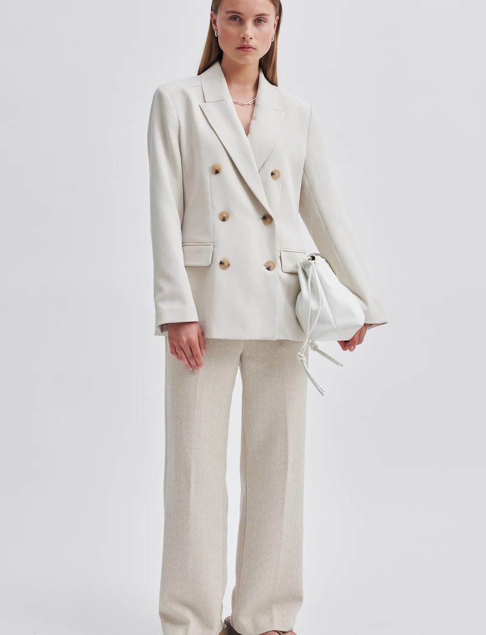 Second Female - Evie Fitted Blazer - Žaketes ar divrindu pogājumu - french oak - 4