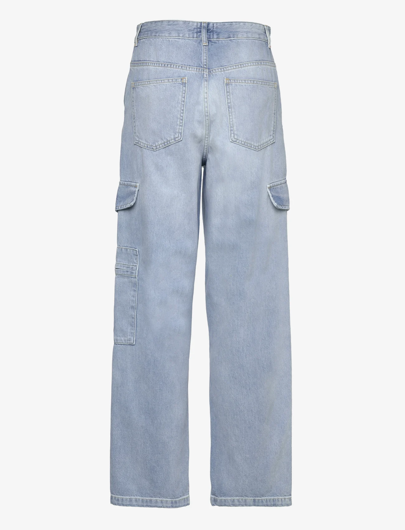 Second Female - Sandja Cargo Trousers - jeans met wijde pijpen - denim blue - 1