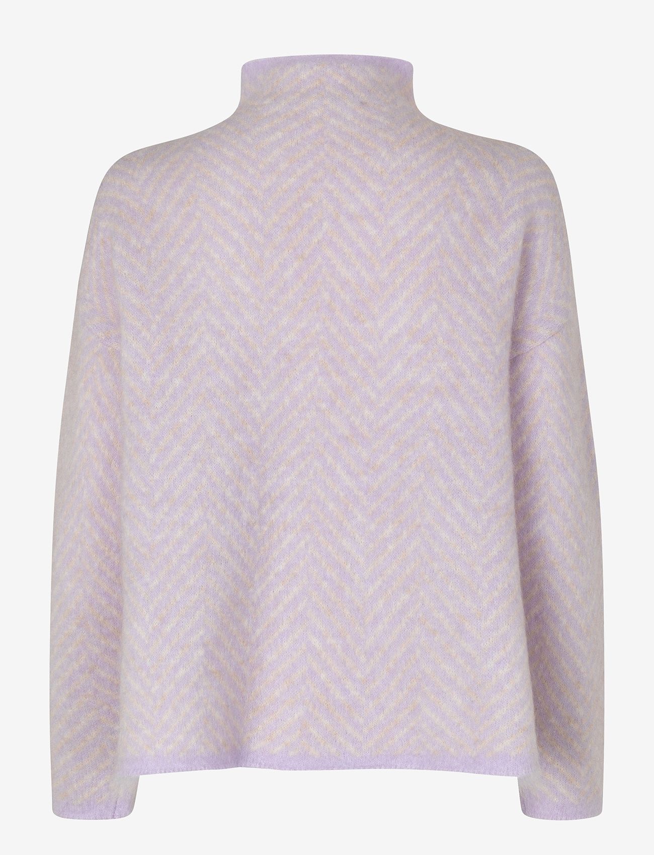 Second Female - Herrin Knit New T-Neck - pullover - pastel lilac - 1