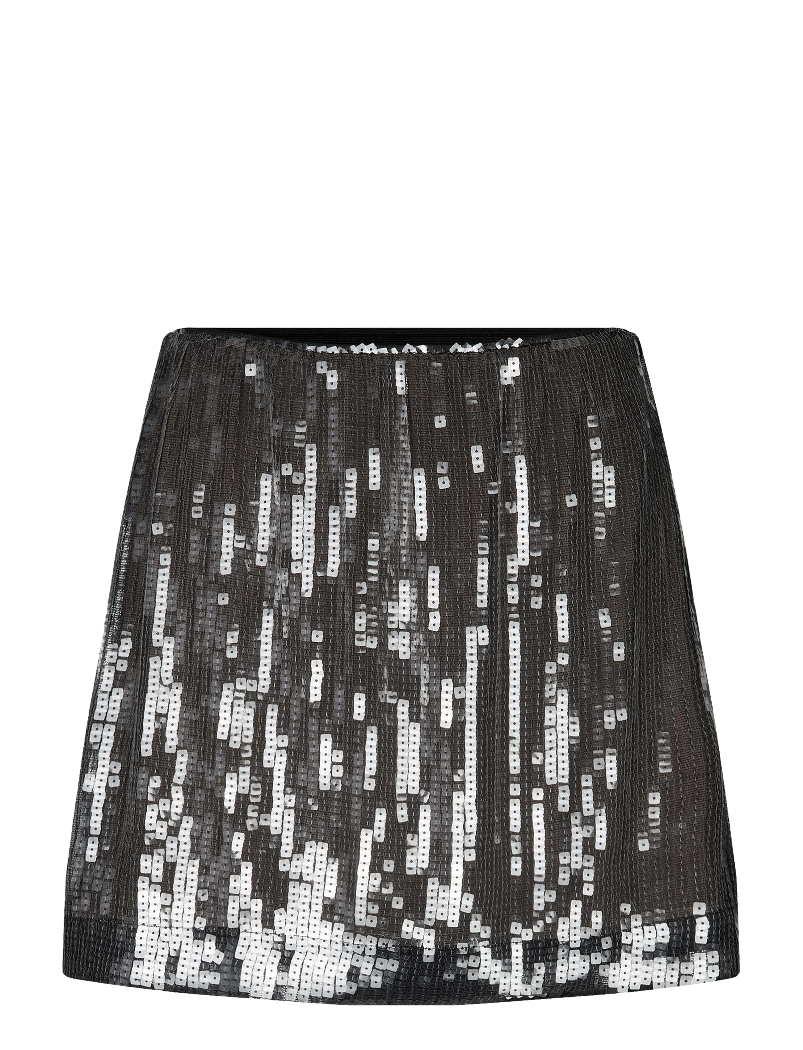Second Female Posh Skirt - Nederdele - WOODLAND GRAY / silver