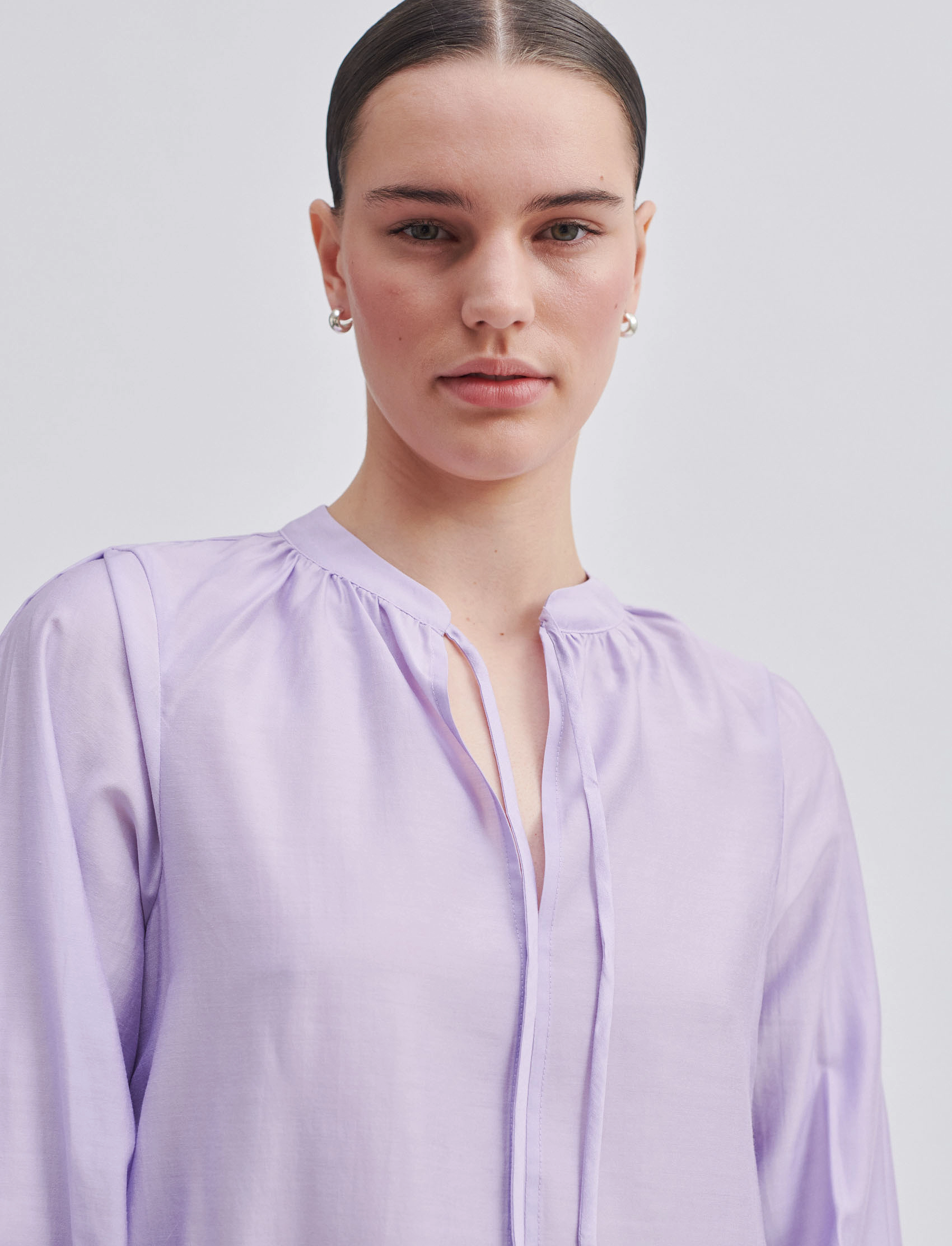 Second Female - Masman New Blouse - langærmede bluser - pastel lilac - 3