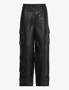 Letho Leather Cargo Trousers, Second Female