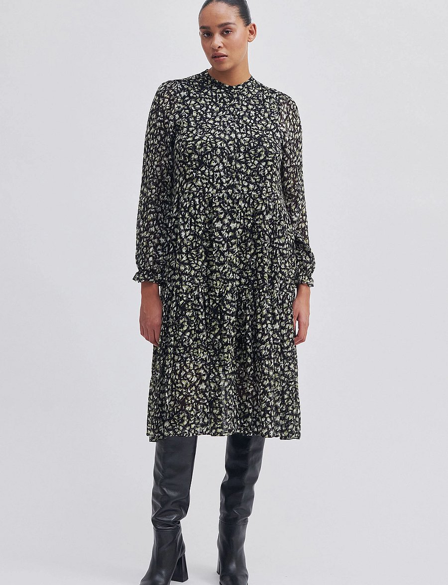 Second Female - Ayali Dress - kesämekot - black - 0