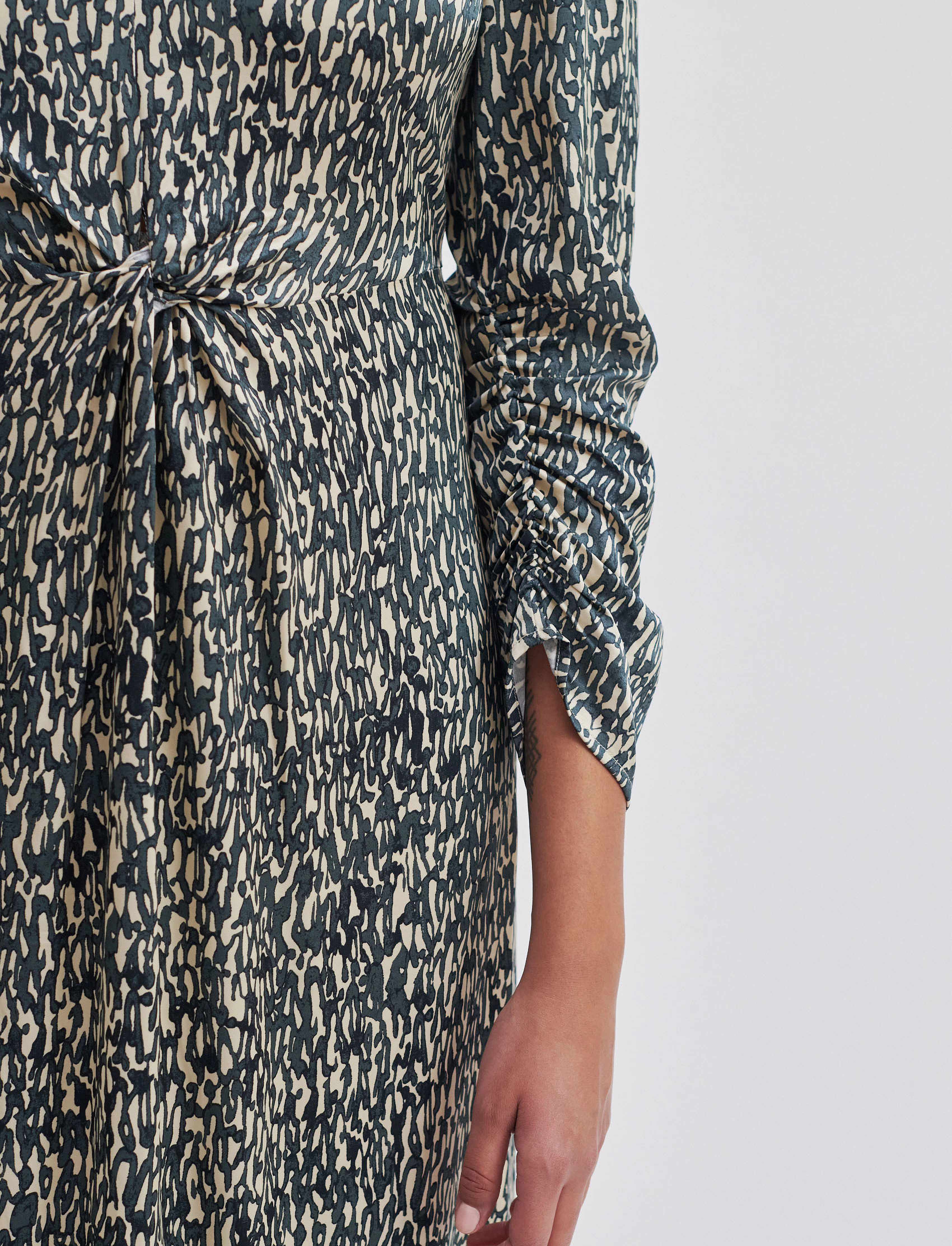 Second Female - Luna Maxi Dress - midi kjoler - woodland gray - 5