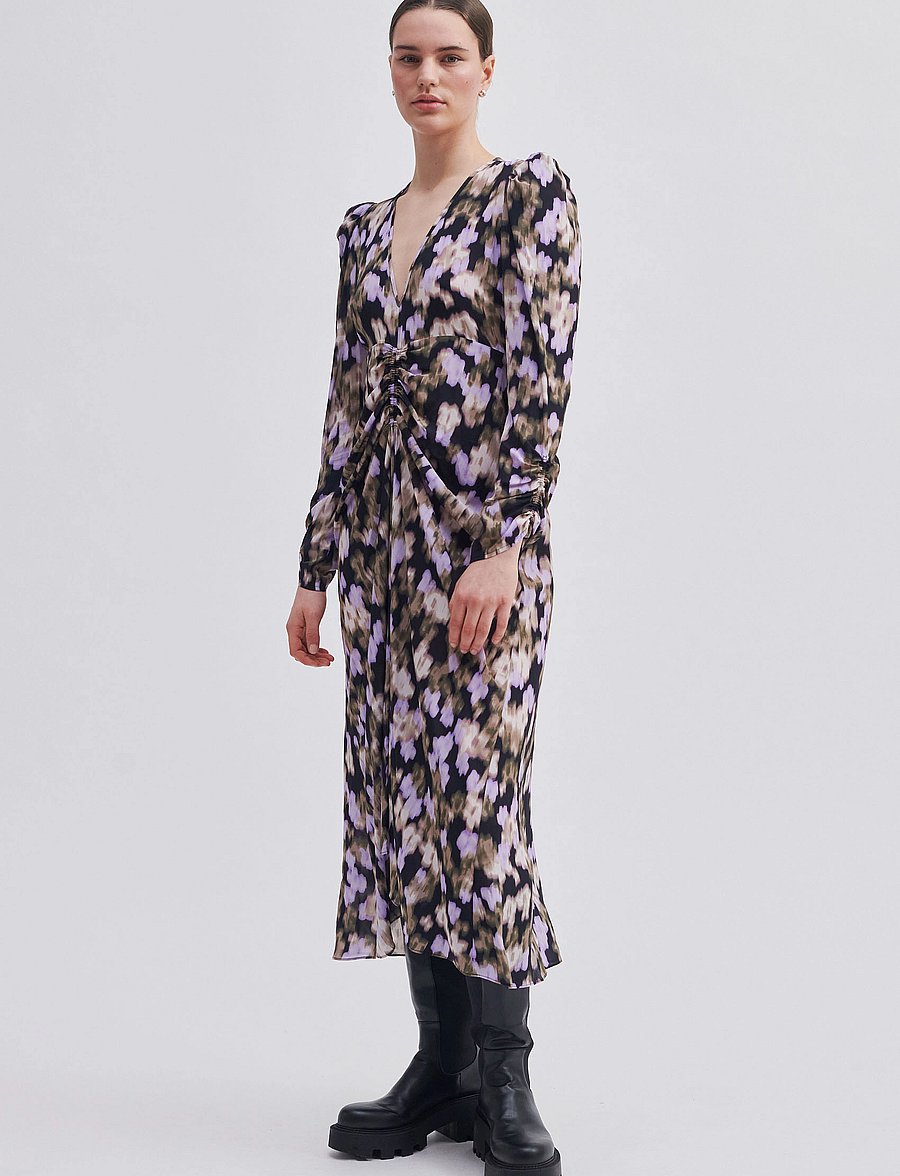 Second Female - Cast Maxi Dress - midi kjoler - black - 5