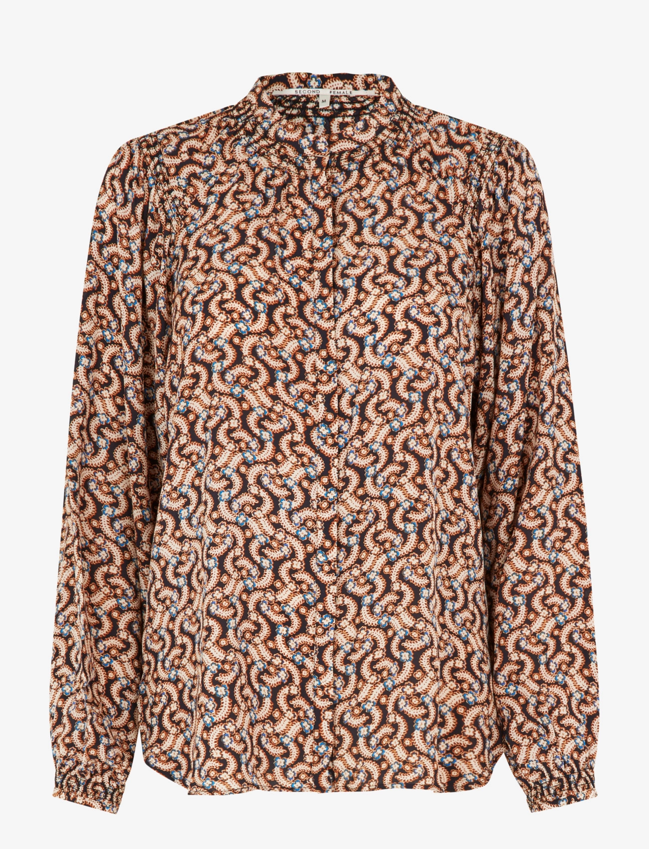 Second Female Theo Shirt - Second Female - BLACK / coral