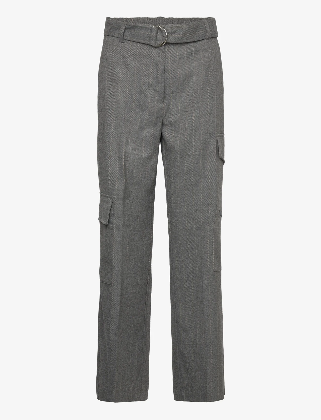 Second Female - Holsye Cargo Trousers - cargo kelnės - grey melange - 0