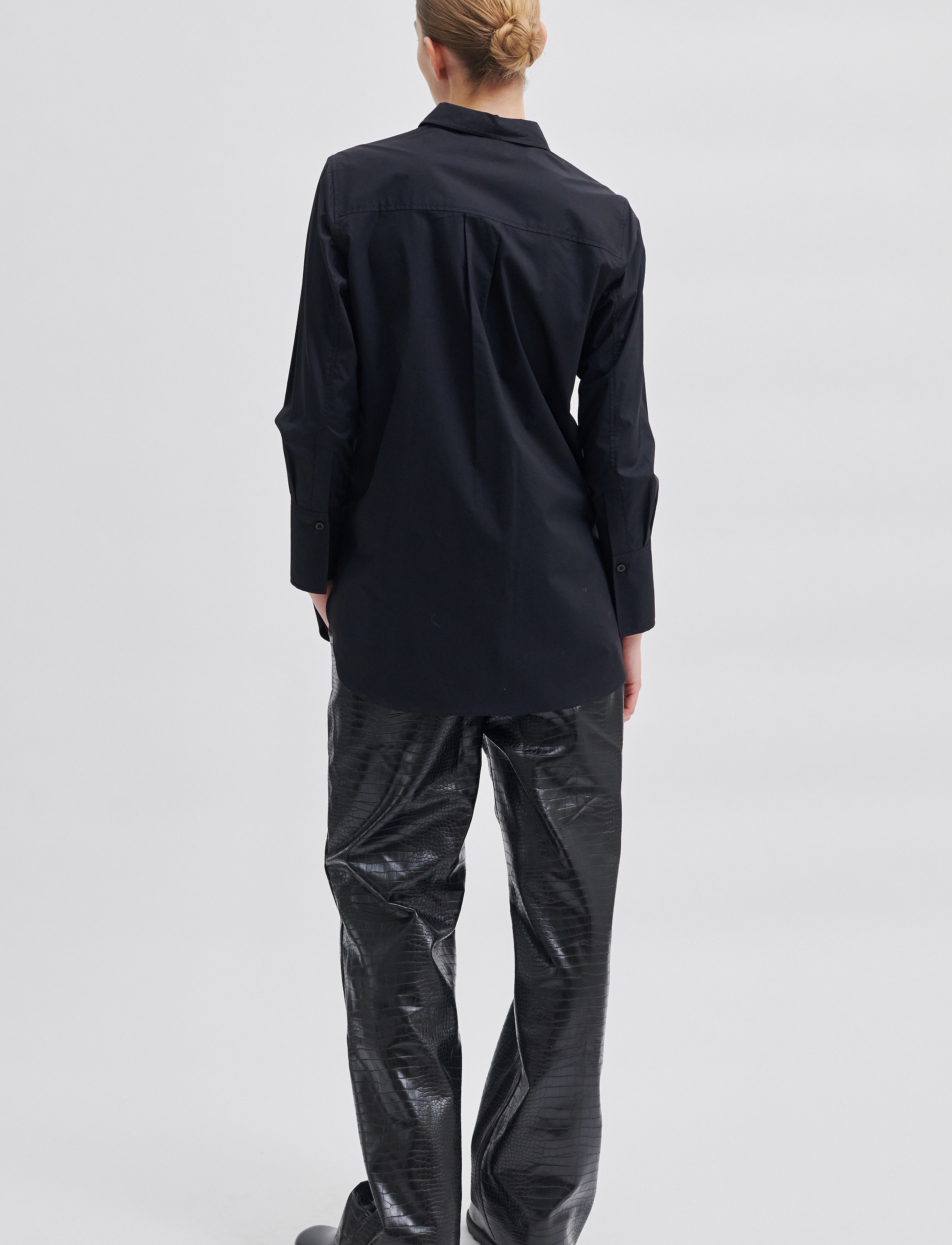 Second Female - Amillia Trousers - læderbukser - black - 4