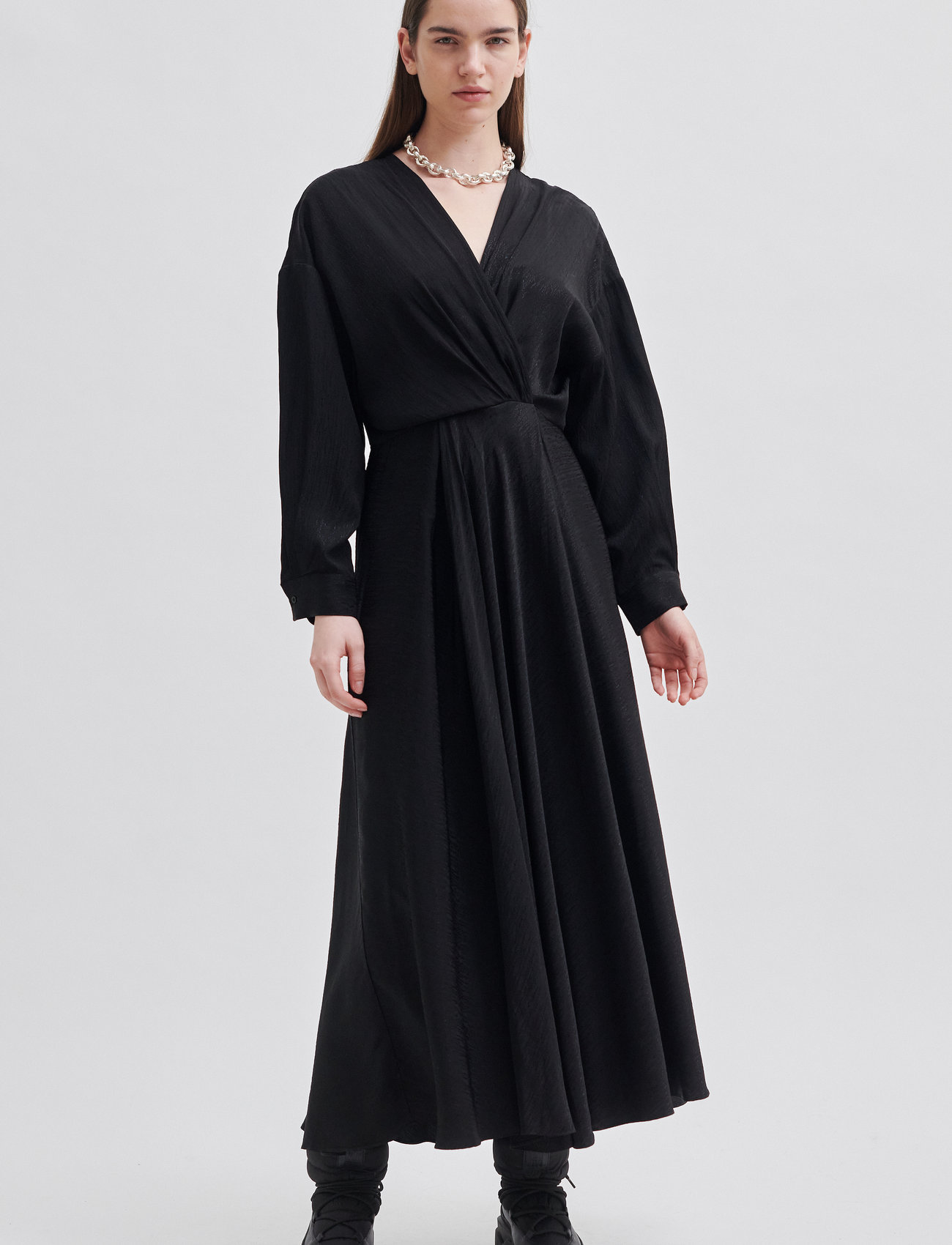 Second Female - Haven Dress - maxi dresses - black - 1