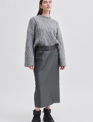 Second Female - Elegance Long Skirt - maksiseelikud - volcanic ash - 1