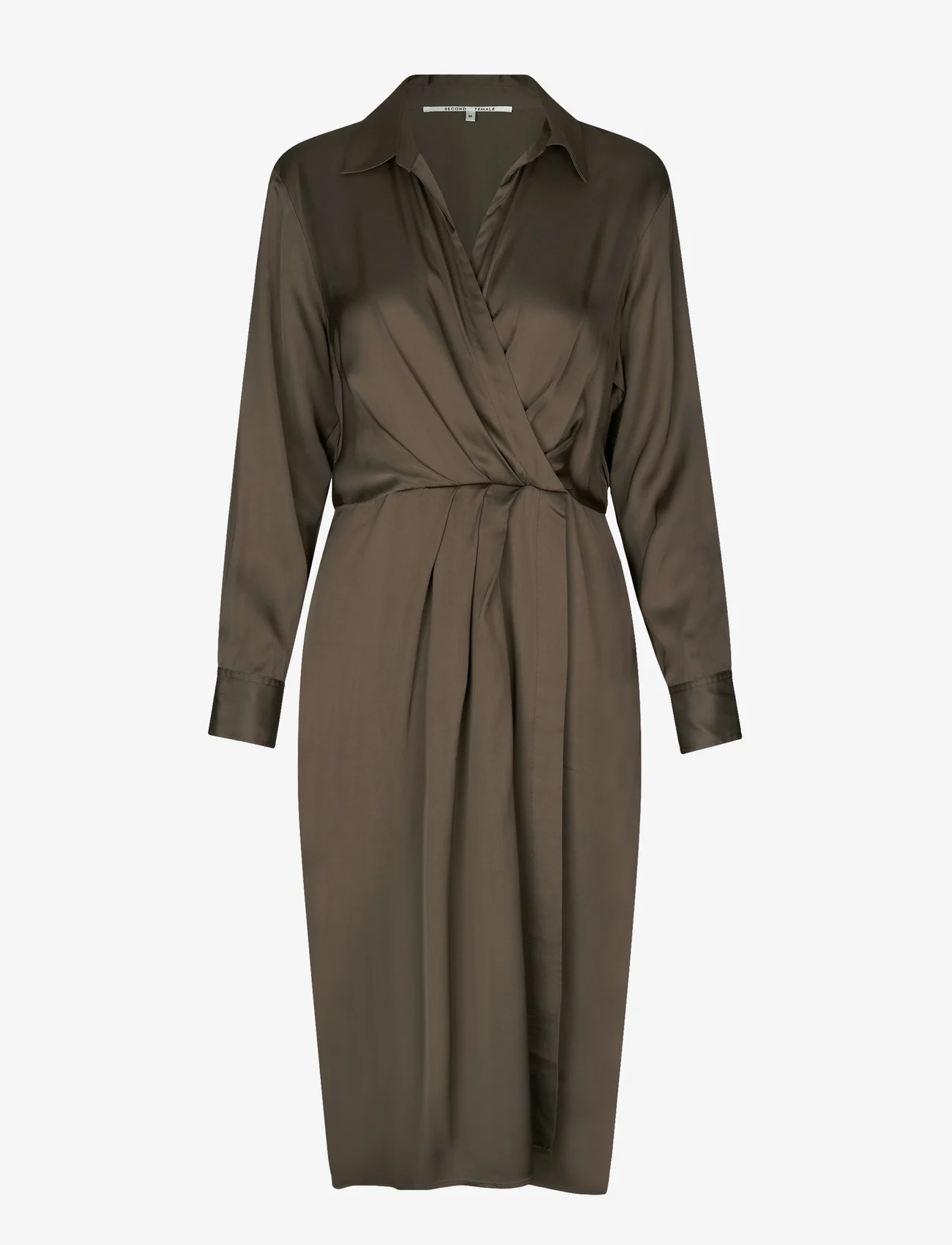Second Female - Galeries Dress - shirt dresses - major brown - 0