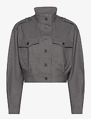 Second Female - Tradition Shirt Jacket - wiosenne kurtki - grey melange - 0