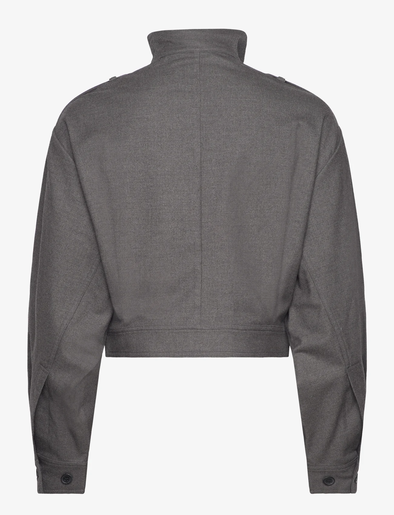 Second Female - Tradition Shirt Jacket - kevättakit - grey melange - 1