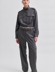 Second Female - Tradition Shirt Jacket - pavasara jakas - grey melange - 4