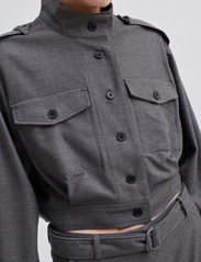 Second Female - Tradition Shirt Jacket - pavasarinės striukės - grey melange - 5
