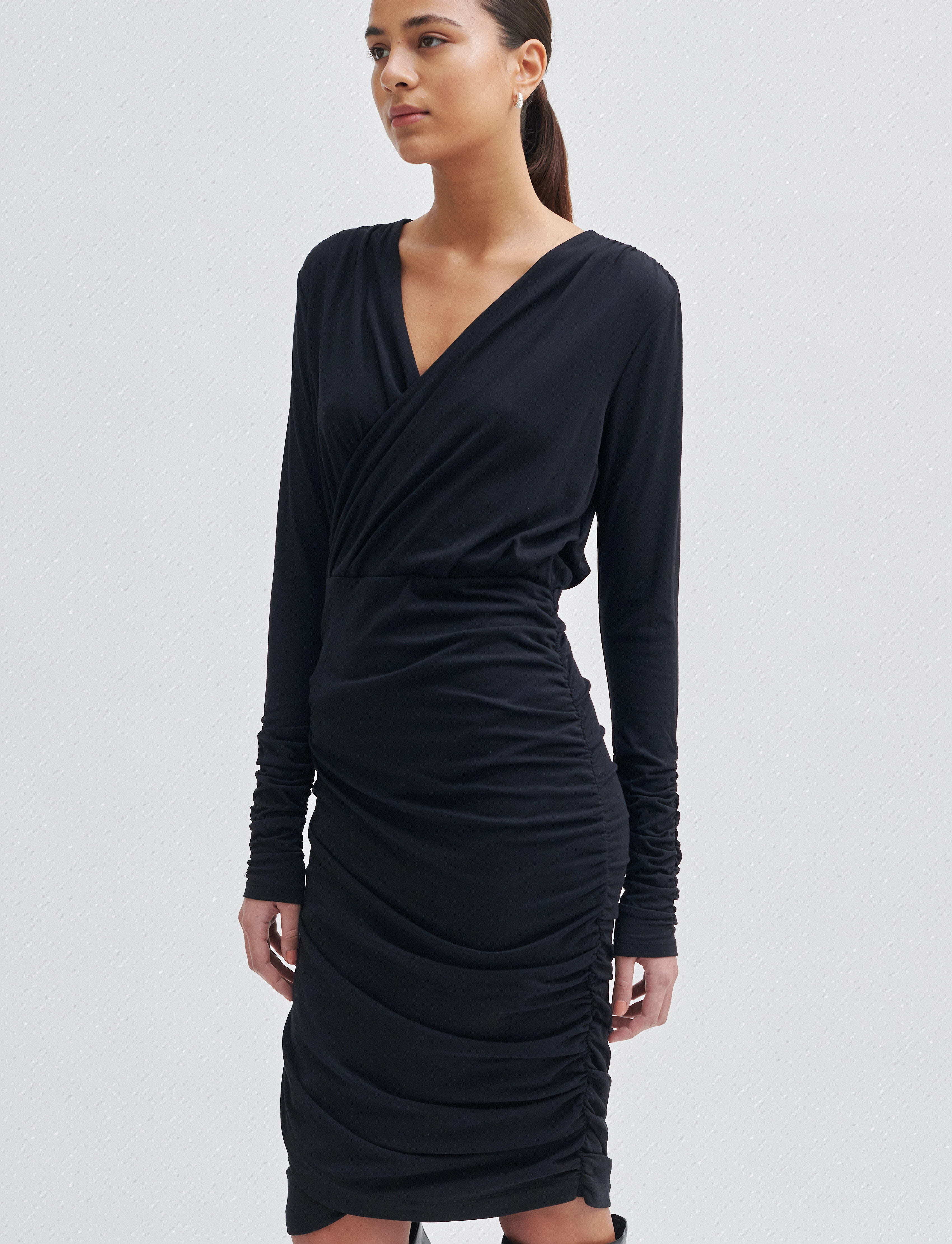 Second Female - Cita Dress - festtøj til outletpriser - black - 4