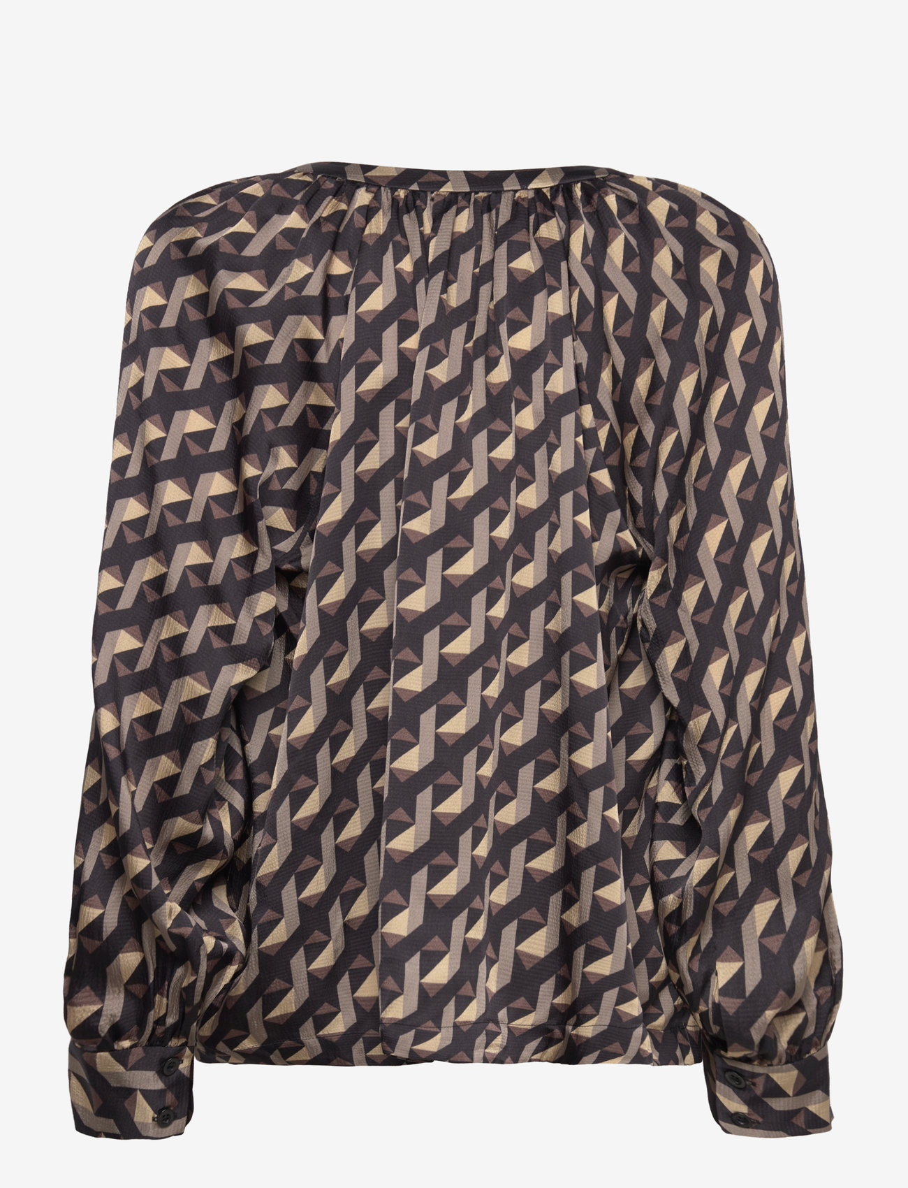 Second Female - Hopi Blouse - långärmade blusar - black - 1