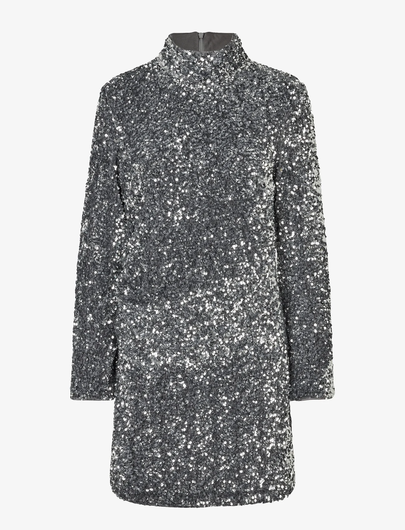 Second Female - Shimmer Slim Dress - festkläder till outletpriser - silver - 0