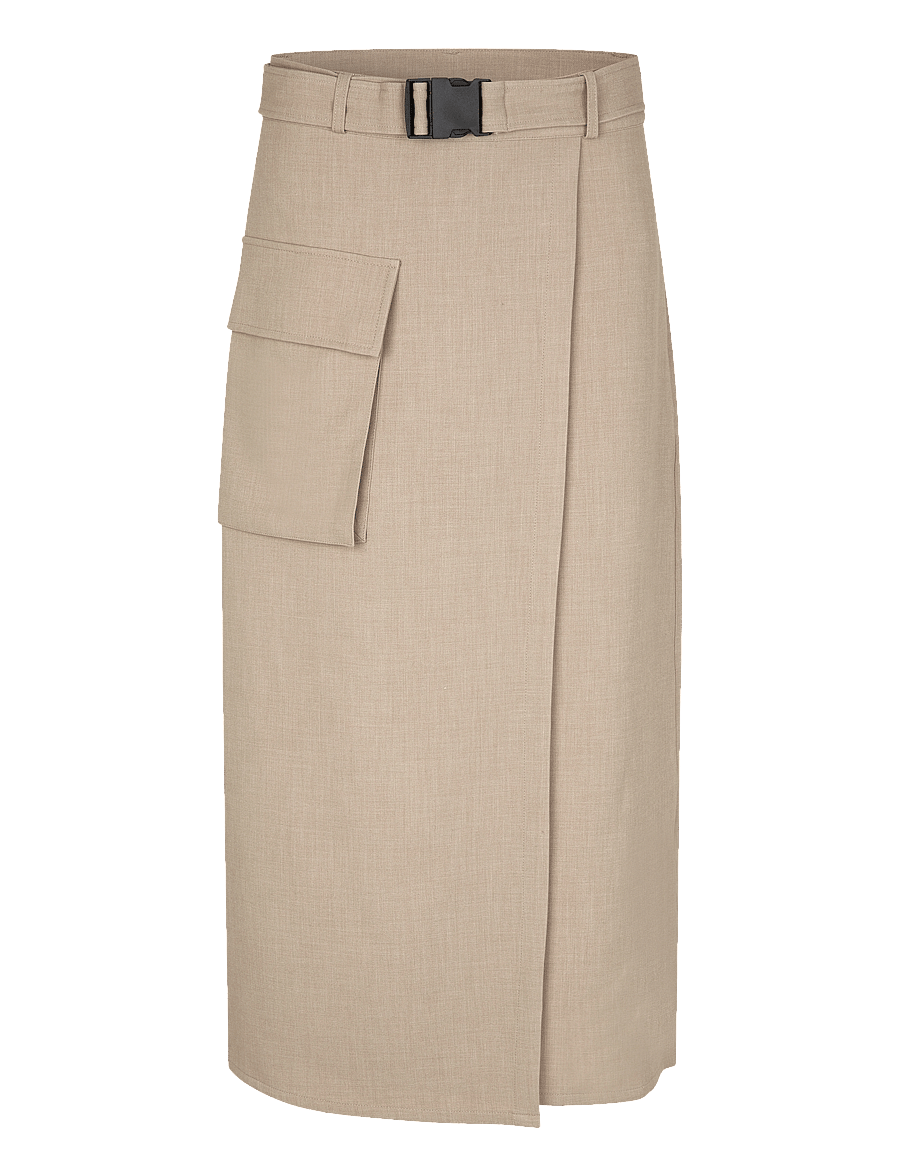 Second Female - Felice Skirt - slå-om-nederdele - roasted cashew - 1