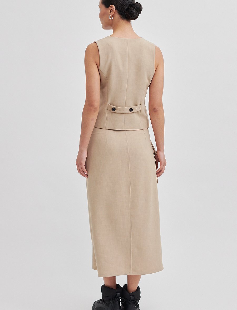 Second Female - Felice Skirt - slå-om-nederdele - roasted cashew - 5